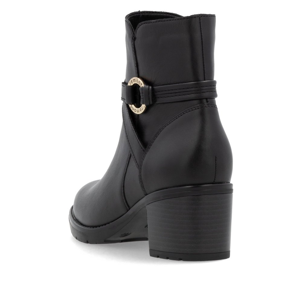 Remonte D2A73-00 Anatomic Leather Ankle Boot Black Remonte D2A73-00 Anatomic Leather Ankle Boot Black