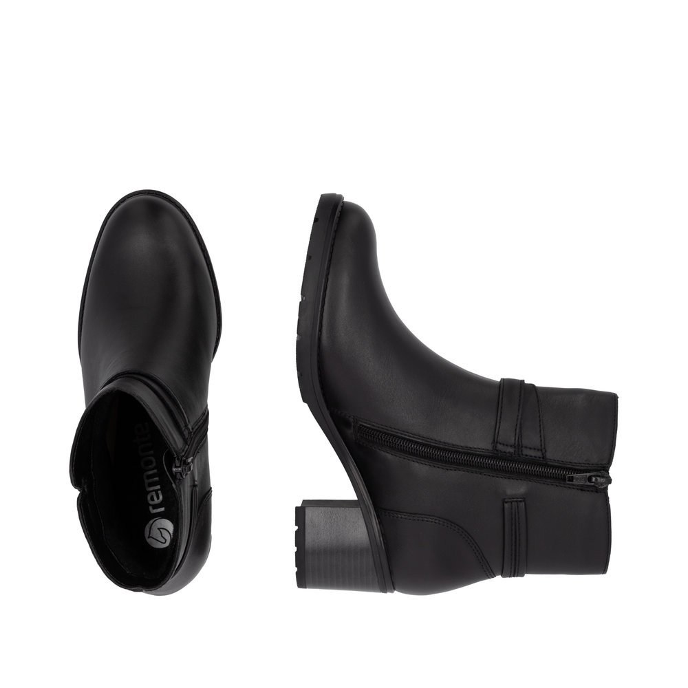 Remonte D2A73-00 Anatomic Leather Ankle Boot Black Remonte D2A73-00 Anatomic Leather Ankle Boot Black