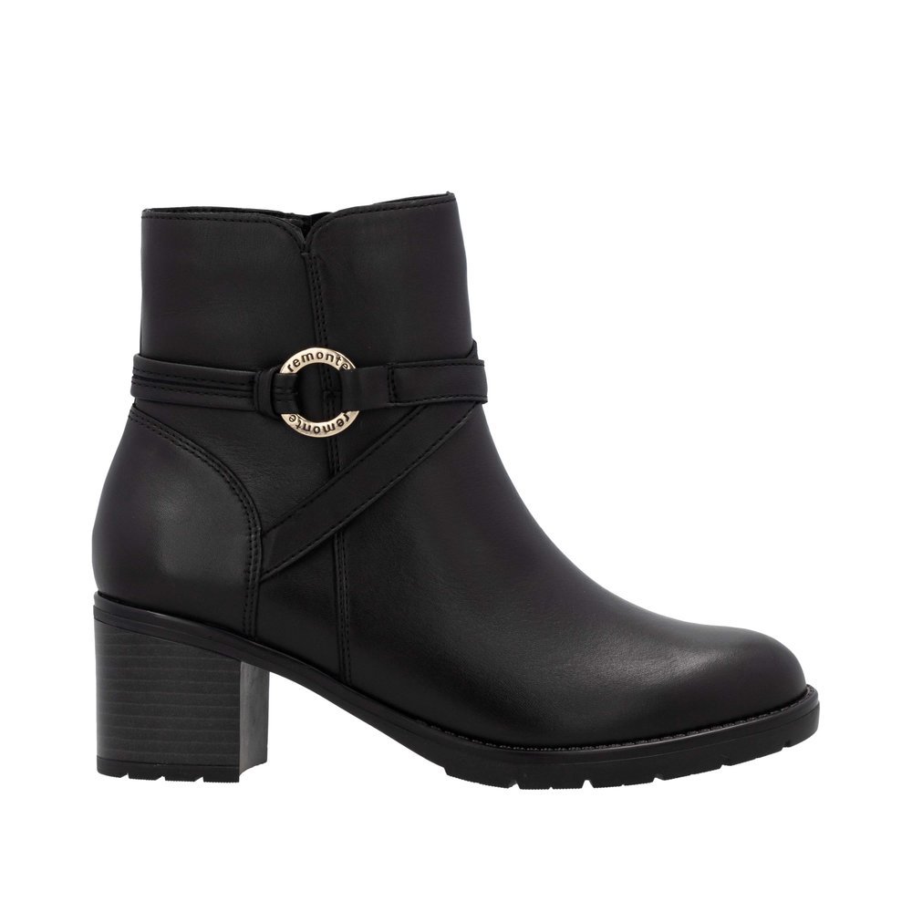 Remonte D2A73-00 Anatomic Leather Ankle Boot Black Remonte D2A73-00 Anatomic Leather Ankle Boot Black