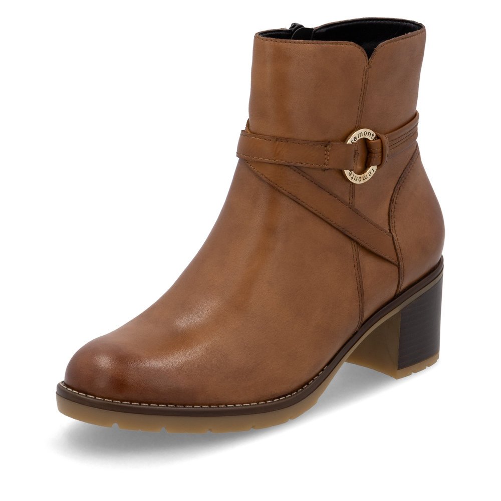Remonte D2A73-24 Anatomic Leather Ankle Boot Tan Remonte D2A73-24 Anatomic Leather Ankle Boot Tan