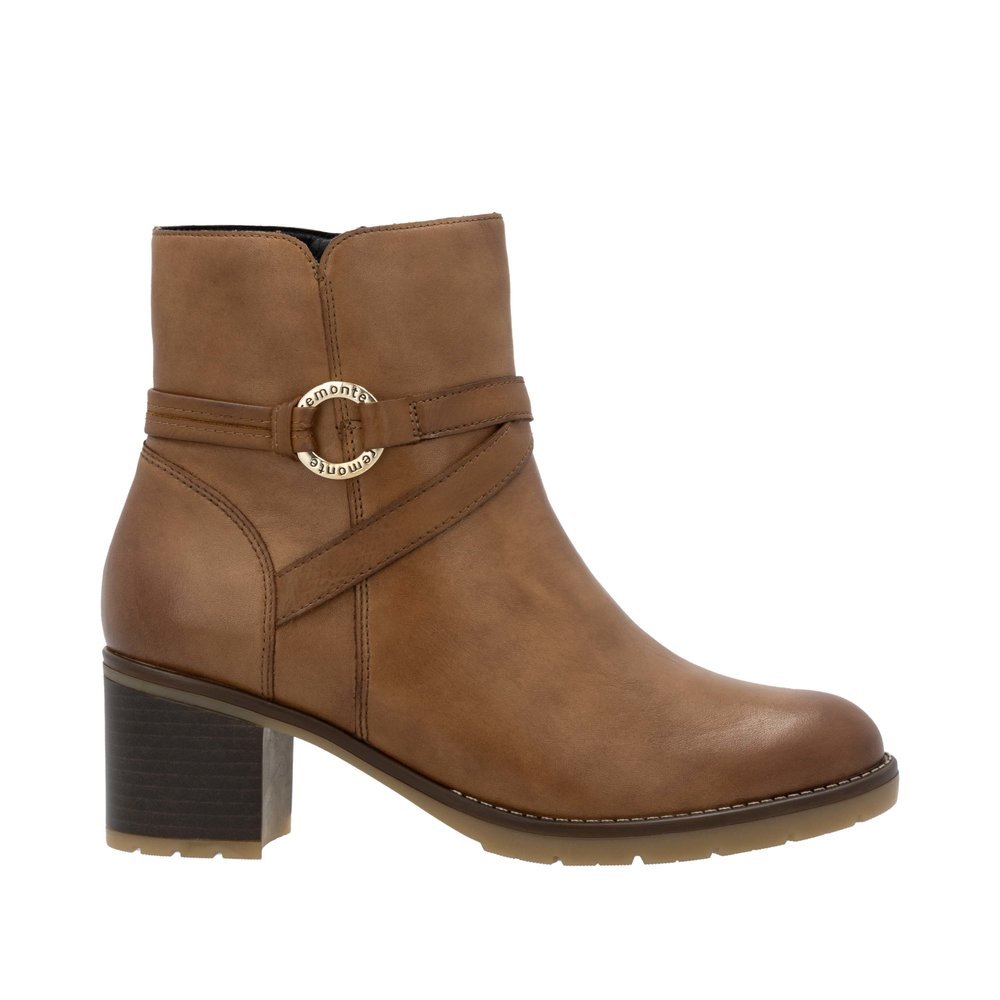 Remonte D2A73-24 Anatomic Leather Ankle Boot Tan Remonte D2A73-24 Anatomic Leather Ankle Boot Tan