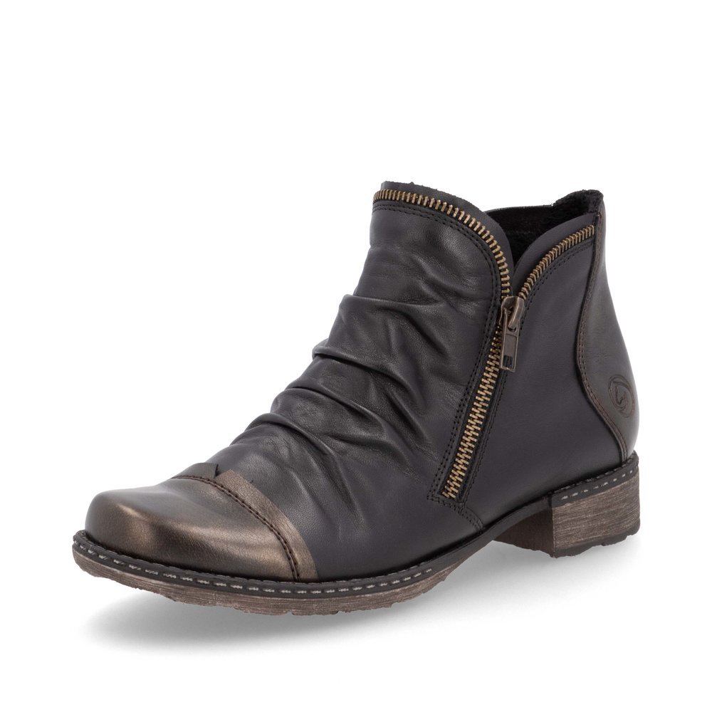 Remonte D4380-03 Anatomic Leather Ankle Boot Black Remonte D4380-03 Anatomic Leather Ankle Boot Black