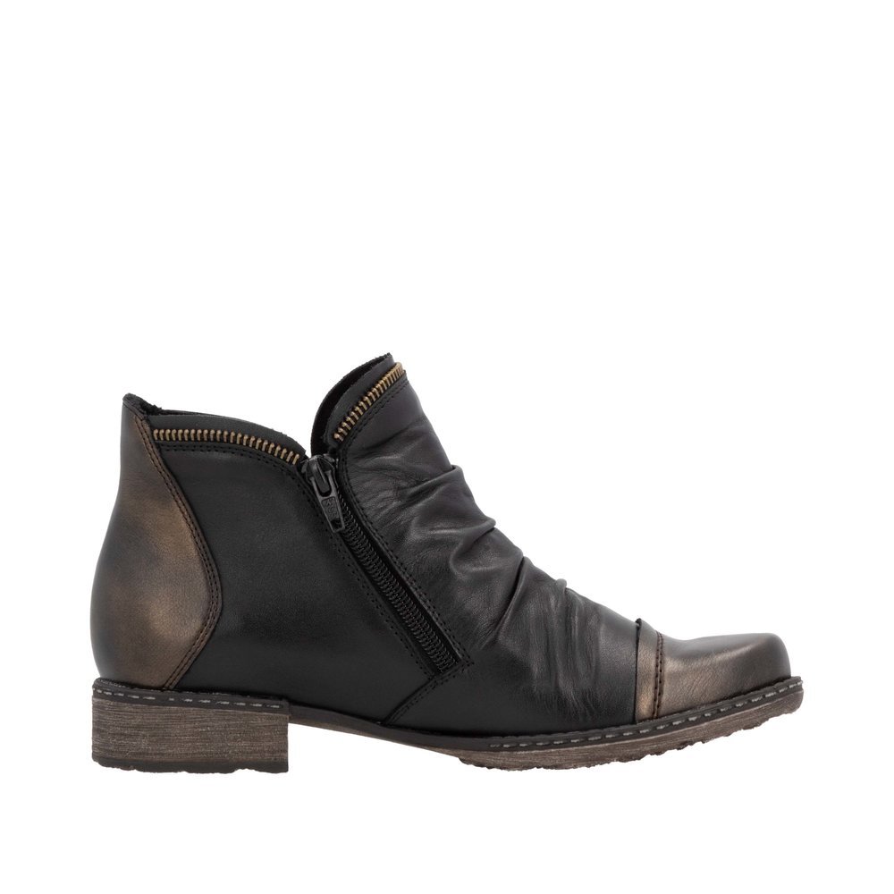 Remonte D4380-03 Anatomic Leather Ankle Boot Black Remonte D4380-03 Anatomic Leather Ankle Boot Black