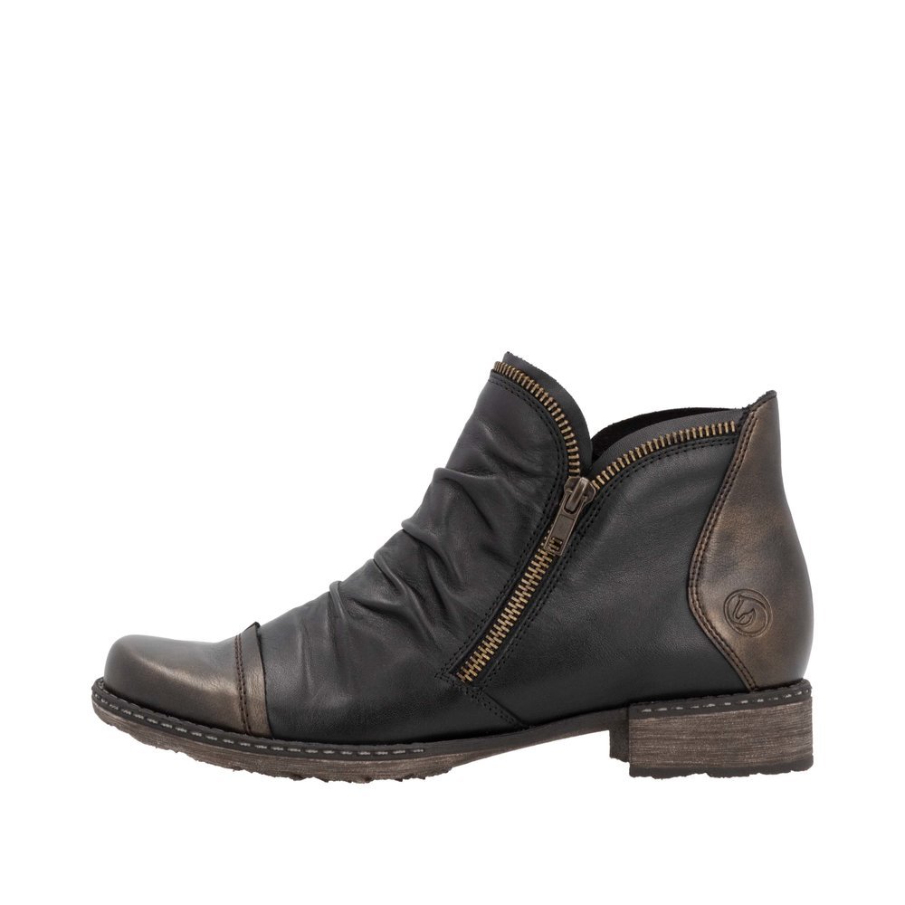 Remonte D4380-03 Anatomic Leather Ankle Boot Black Remonte D4380-03 Anatomic Leather Ankle Boot Black