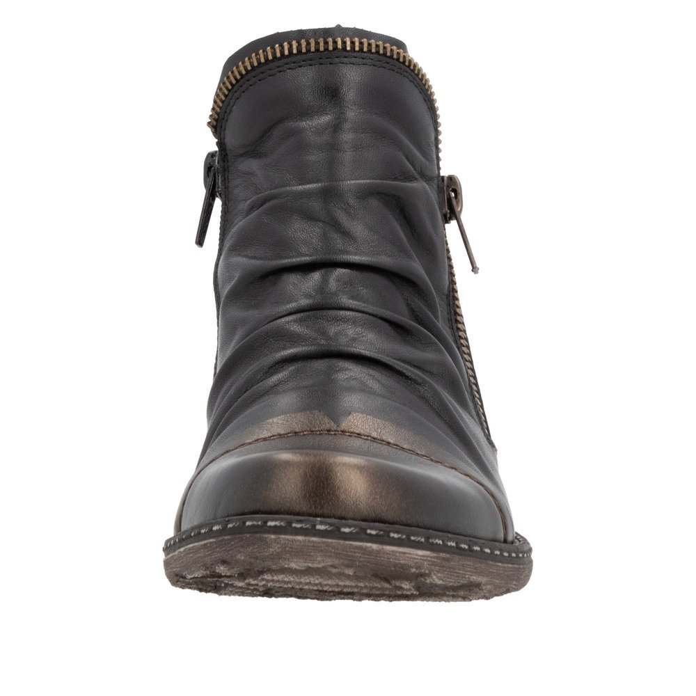 Remonte D4380-03 Anatomic Leather Ankle Boot Black Remonte D4380-03 Anatomic Leather Ankle Boot Black