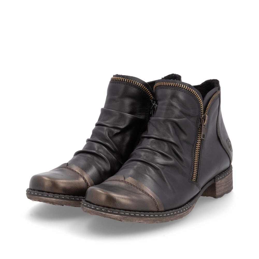 Remonte D4380-03 Anatomic Leather Ankle Boot Black Remonte D4380-03 Anatomic Leather Ankle Boot Black