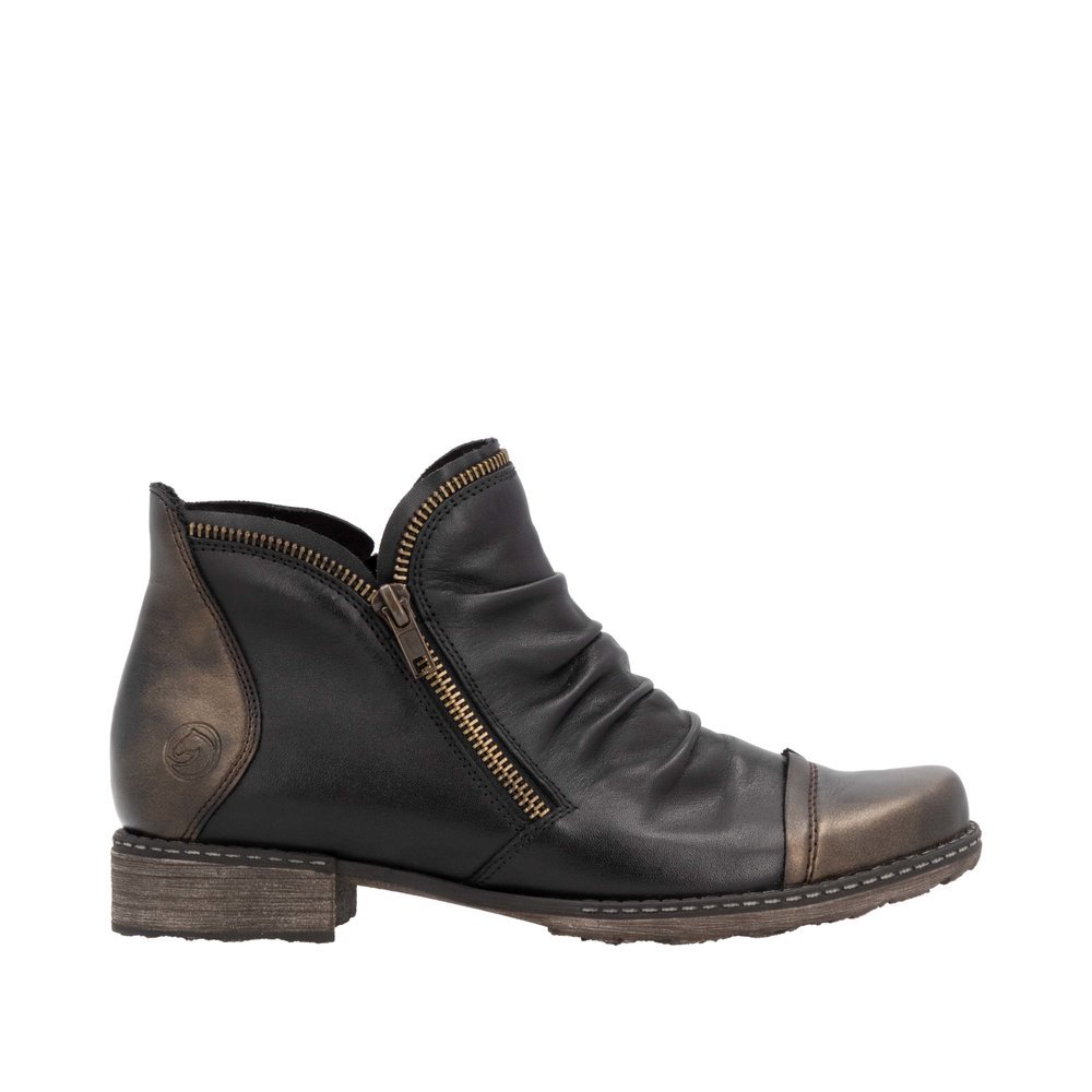 Remonte D4380-03 Anatomic Leather Ankle Boot Black Remonte D4380-03 Anatomic Leather Ankle Boot Black