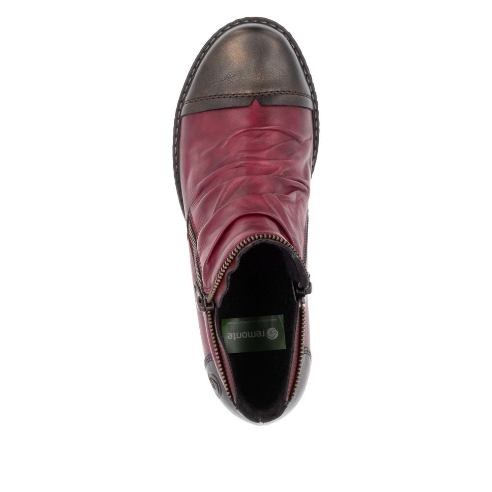 Remonte D4380-35 Anatomic Leather Ankle Boot Burgundy Remonte D4380-35 Anatomic Leather Ankle Boot Burgundy