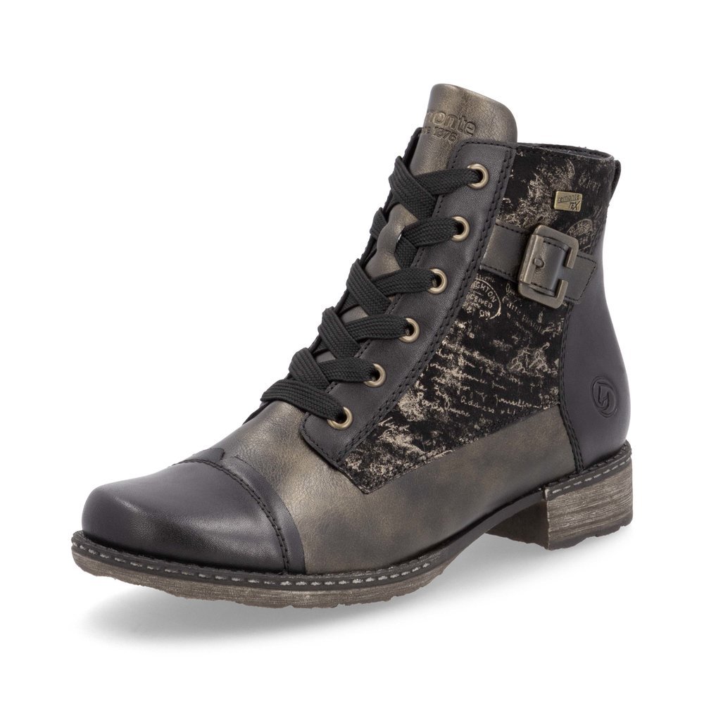 Remonte D4381-03 Anatomic Leather Ankle Boot Black Remonte D4381-03 Anatomic Leather Ankle Boot Black