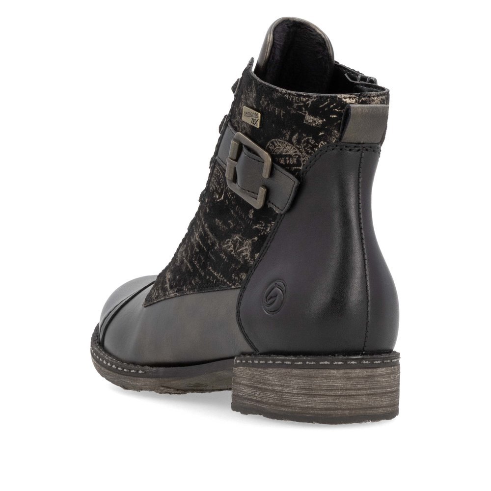 Remonte D4381-03 Anatomic Leather Ankle Boot Black Remonte D4381-03 Anatomic Leather Ankle Boot Black