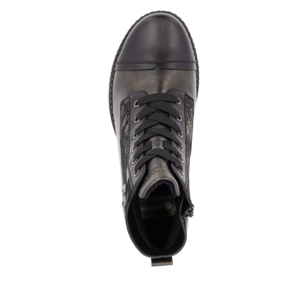 Remonte D4381-03 Anatomic Leather Ankle Boot Black Remonte D4381-03 Anatomic Leather Ankle Boot Black