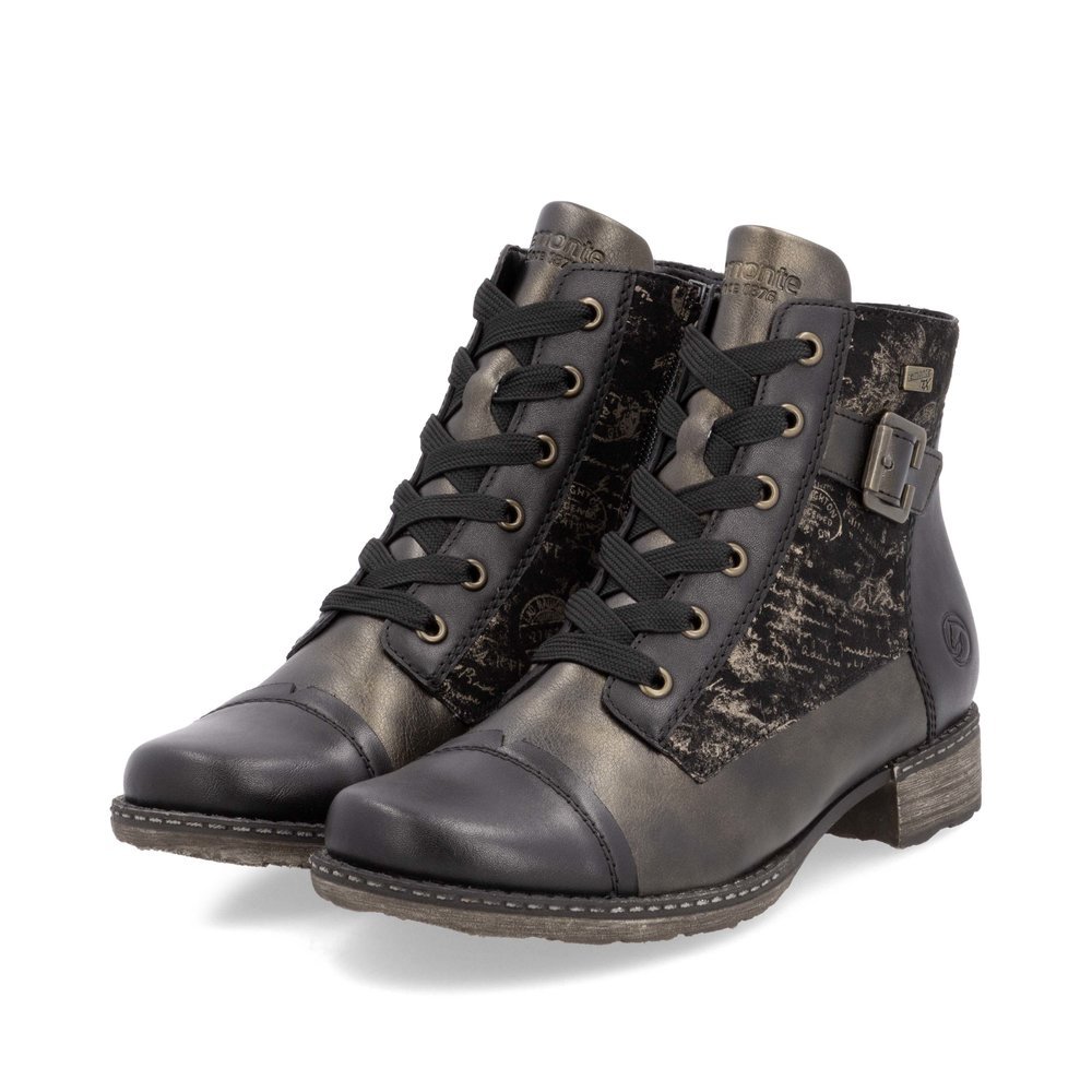 Remonte D4381-03 Anatomic Leather Ankle Boot Black Remonte D4381-03 Anatomic Leather Ankle Boot Black