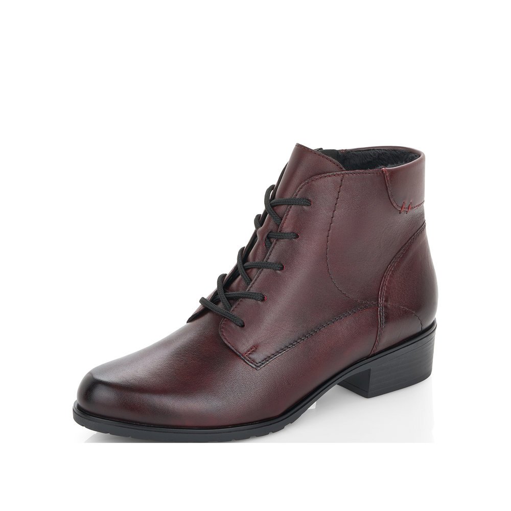 Remonte D6877-35 Anatomic Leather Ankle Boot Burgundy Remonte D6877-35 Anatomic Leather Ankle Boot Burgundy