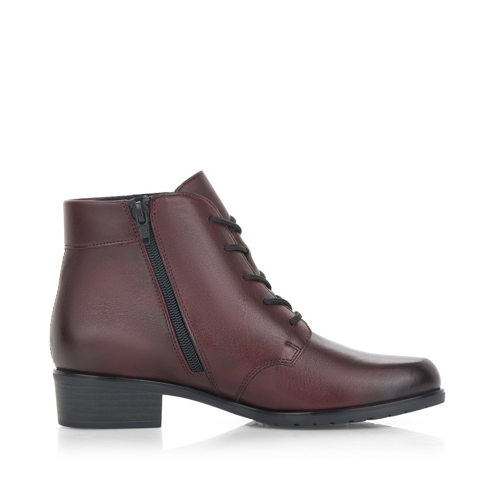 Remonte D6877-35 Anatomic Leather Ankle Boot Burgundy Remonte D6877-35 Anatomic Leather Ankle Boot Burgundy