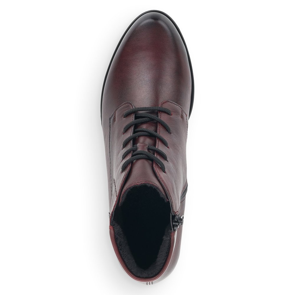 Remonte D6877-35 Anatomic Leather Ankle Boot Burgundy Remonte D6877-35 Anatomic Leather Ankle Boot Burgundy