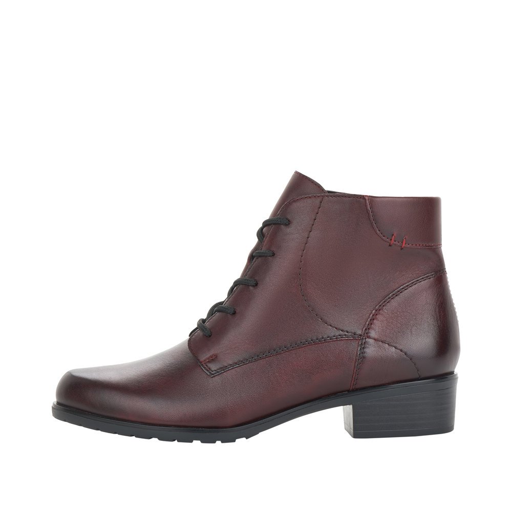 Remonte D6877-35 Anatomic Leather Ankle Boot Burgundy Remonte D6877-35 Anatomic Leather Ankle Boot Burgundy