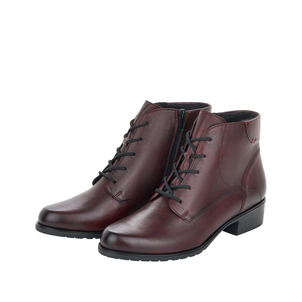 Remonte D6877-35 Anatomic Leather Ankle Boot Burgundy Remonte D6877-35 Anatomic Leather Ankle Boot Burgundy