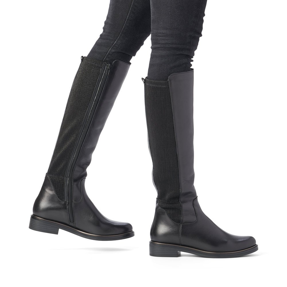 Remonte D8371-01 Anatomic Leather Boot Black Remonte D8371-01 Anatomic Leather Boot Black
