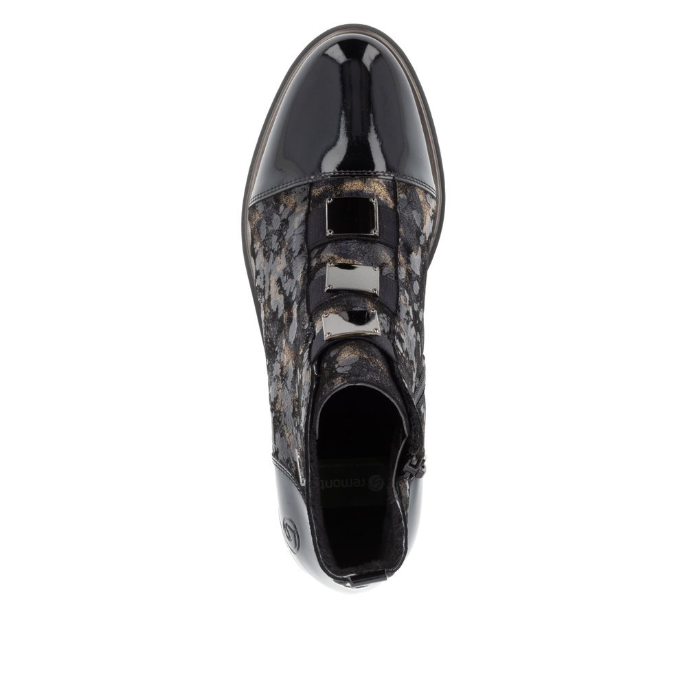 Remonte D8383-90 Anatomic Leather Ankle Boot Black Remonte D8383-90 Anatomic Leather Ankle Boot Black