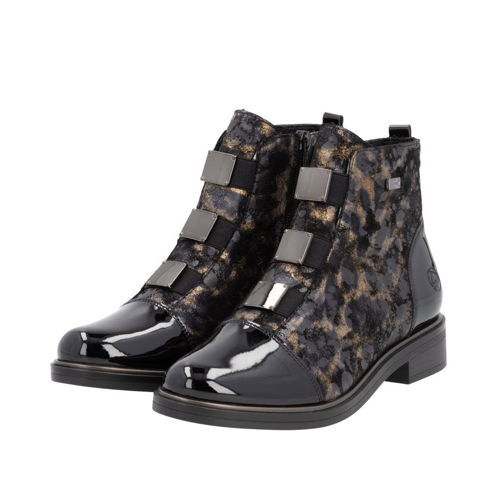 Remonte D8383-90 Anatomic Leather Ankle Boot Black Remonte D8383-90 Anatomic Leather Ankle Boot Black