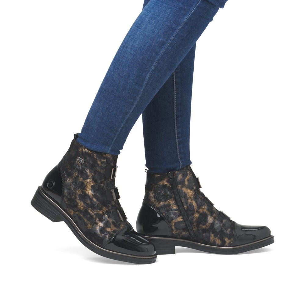 Remonte D8383-90 Anatomic Leather Ankle Boot Black Remonte D8383-90 Anatomic Leather Ankle Boot Black
