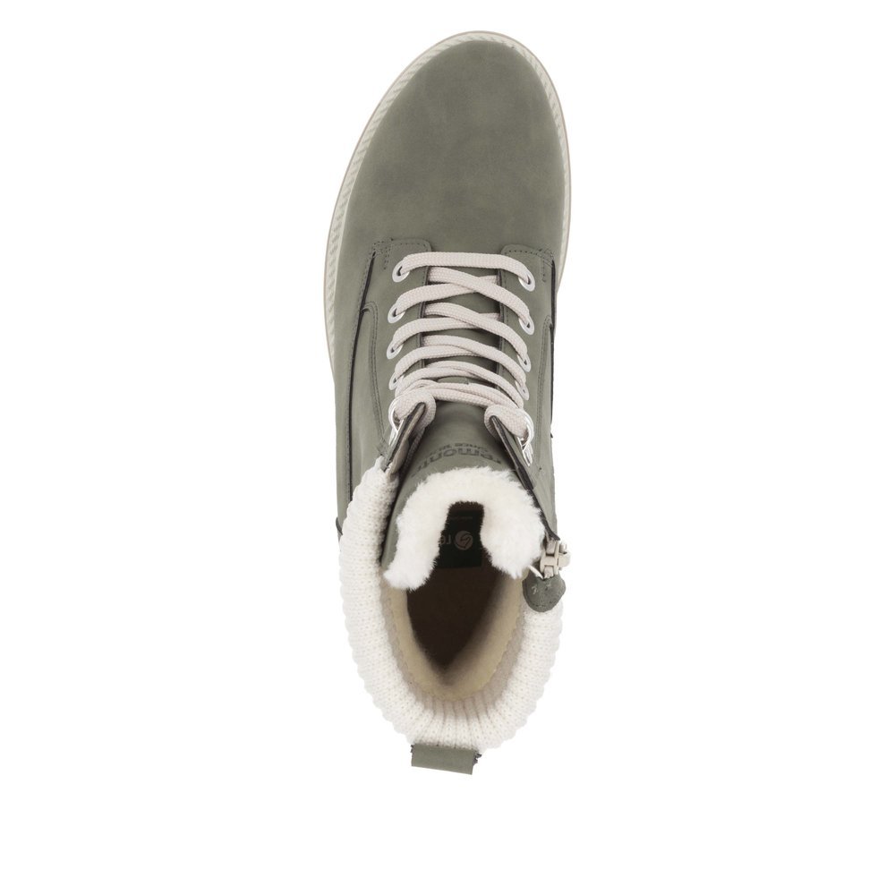 Remonte D8482-54 Anatomic Leather Ankle Boot Khaki Remonte D8482-54 Anatomic Leather Ankle Boot Khaki