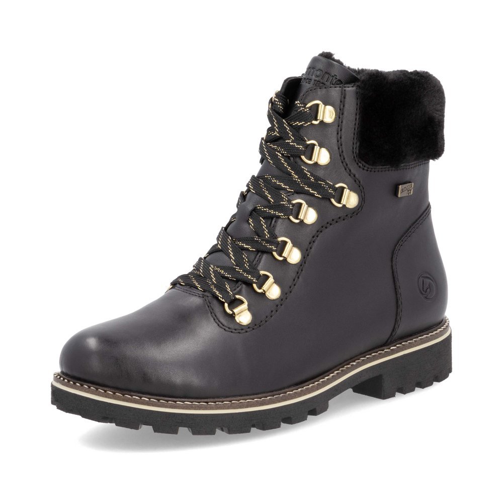 Remonte D8483-00 Anatomic Leather Ankle Boot Black Remonte D8483-00 Anatomic Leather Ankle Boot Black