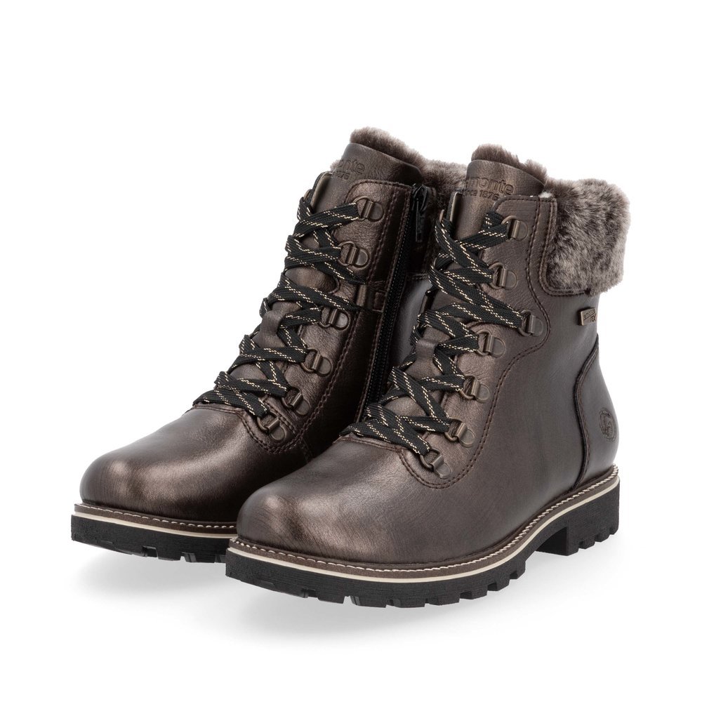 Remonte D8483-25 Anatomic Leather Ankle Boot Brown Remonte D8483-25 Anatomic Leather Ankle Boot Brown