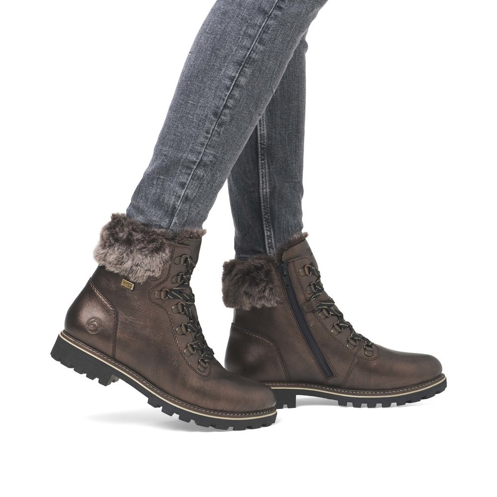 Remonte D8483-25 Anatomic Leather Ankle Boot Brown Remonte D8483-25 Anatomic Leather Ankle Boot Brown