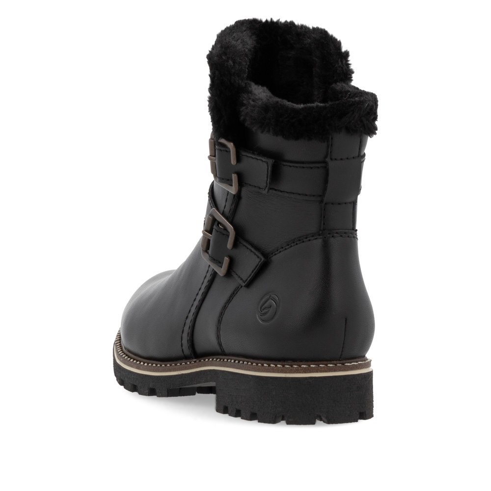Remonte D8484-00 Anatomic Leather Ankle Boot Black Remonte D8484-00 Anatomic Leather Ankle Boot Black