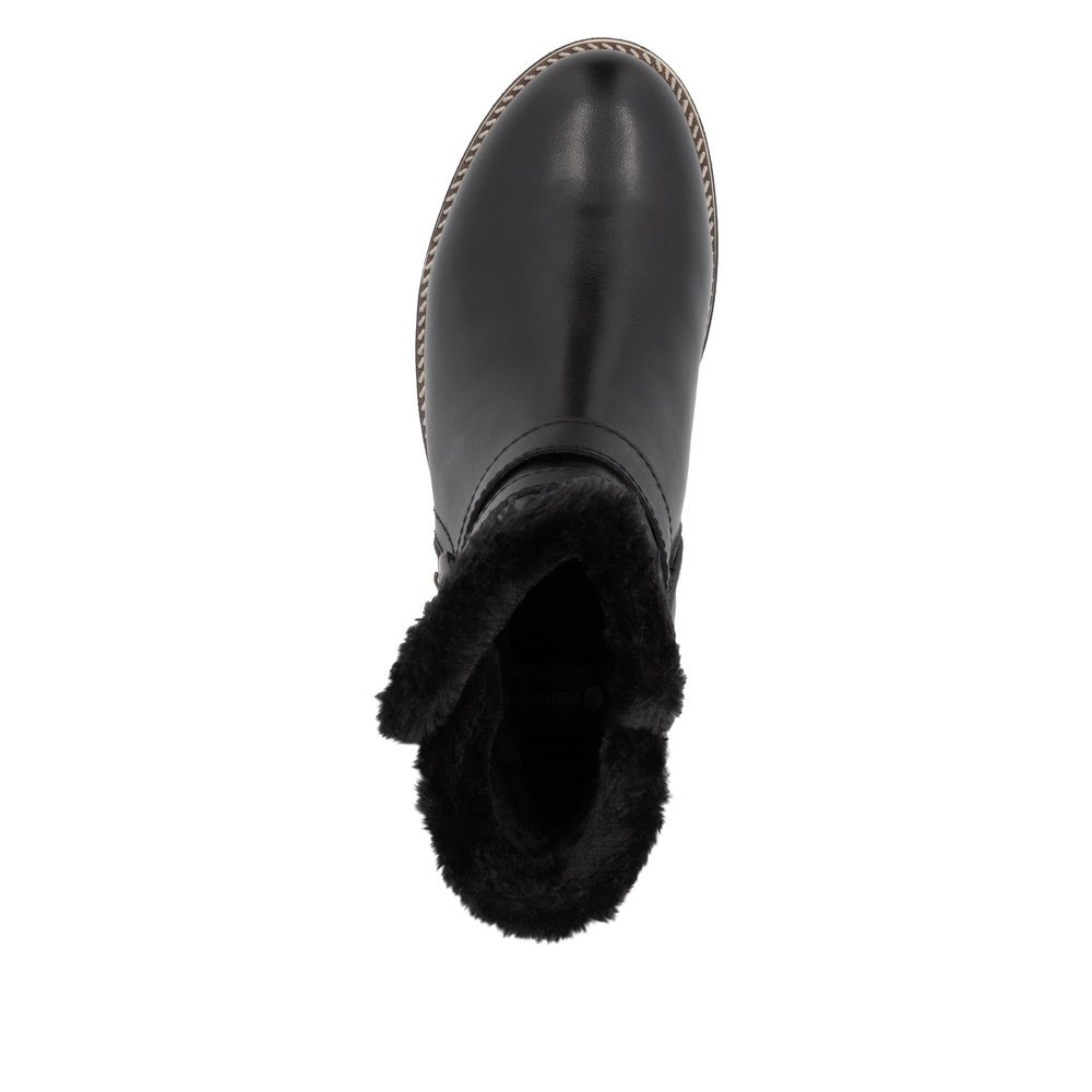 Remonte D8484-00 Anatomic Leather Ankle Boot Black Remonte D8484-00 Anatomic Leather Ankle Boot Black