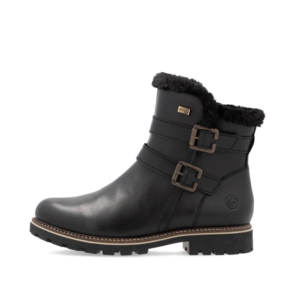 Remonte D8484-00 Anatomic Leather Ankle Boot Black Remonte D8484-00 Anatomic Leather Ankle Boot Black