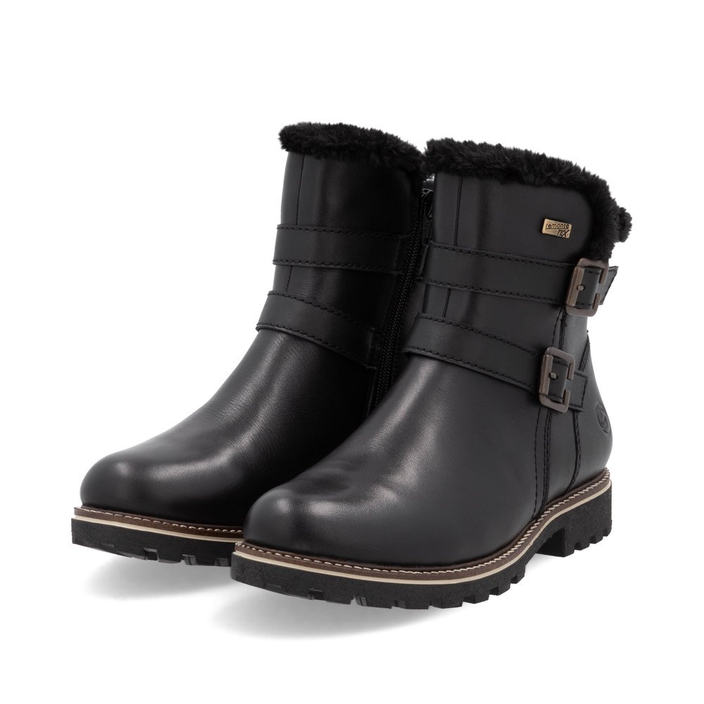 Remonte D8484-00 Anatomic Leather Ankle Boot Black Remonte D8484-00 Anatomic Leather Ankle Boot Black