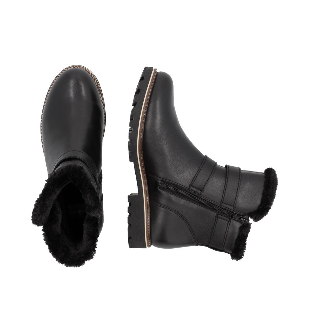 Remonte D8484-00 Anatomic Leather Ankle Boot Black Remonte D8484-00 Anatomic Leather Ankle Boot Black