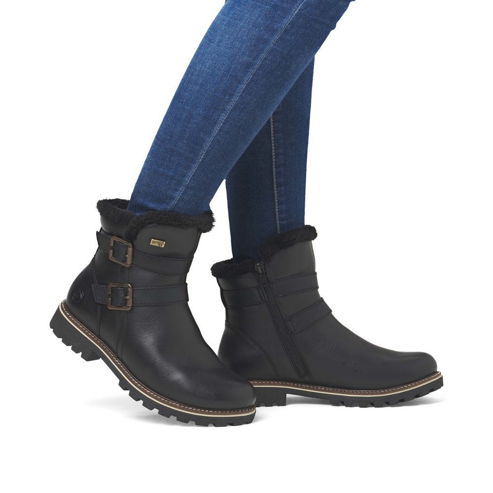 Remonte D8484-00 Anatomic Leather Ankle Boot Black Remonte D8484-00 Anatomic Leather Ankle Boot Black