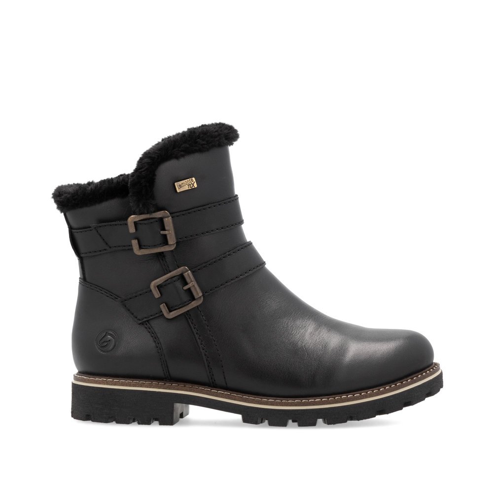 Remonte D8484-00 Anatomic Leather Ankle Boot Black Remonte D8484-00 Anatomic Leather Ankle Boot Black