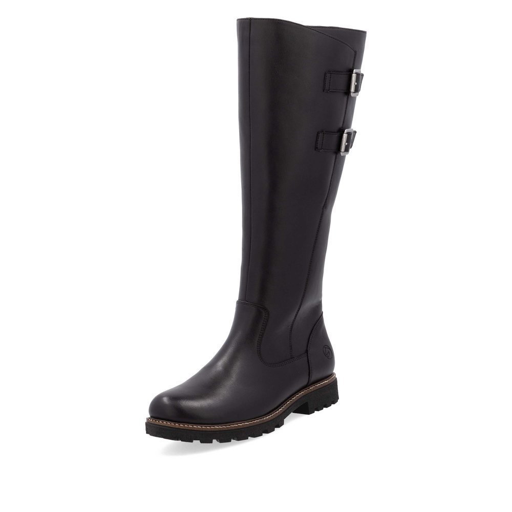 Remonte D8486-00 Anatomic Leather Boot Black Remonte D8486-00 Anatomic Leather Boot Black