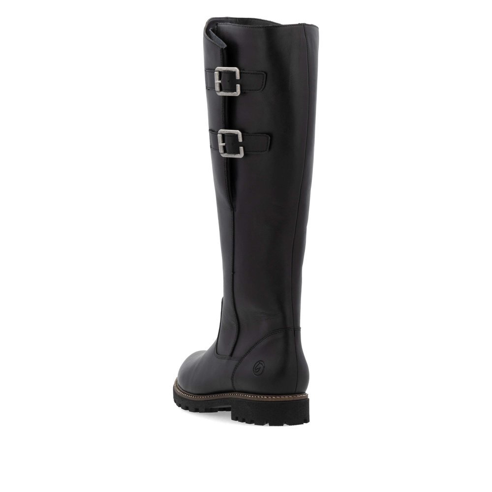 Remonte D8486-00 Anatomic Leather Boot Black Remonte D8486-00 Anatomic Leather Boot Black