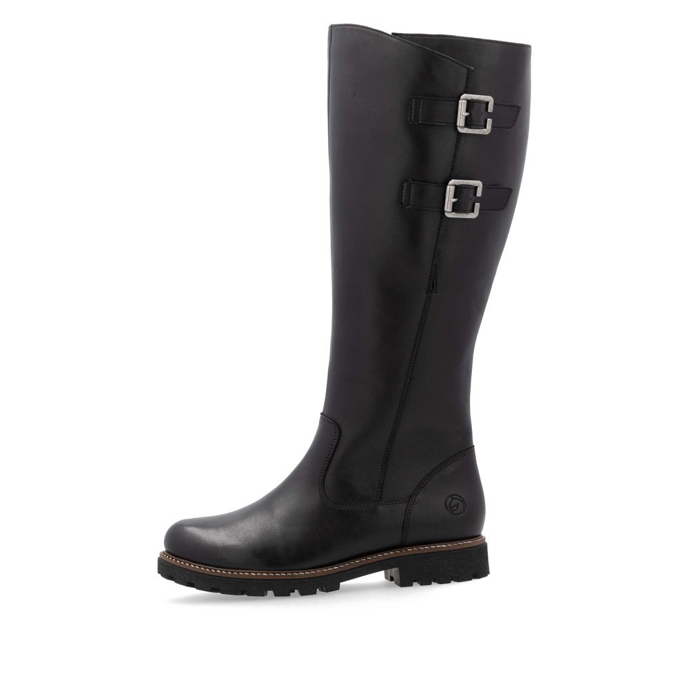 Remonte D8486-00 Anatomic Leather Boot Black Remonte D8486-00 Anatomic Leather Boot Black
