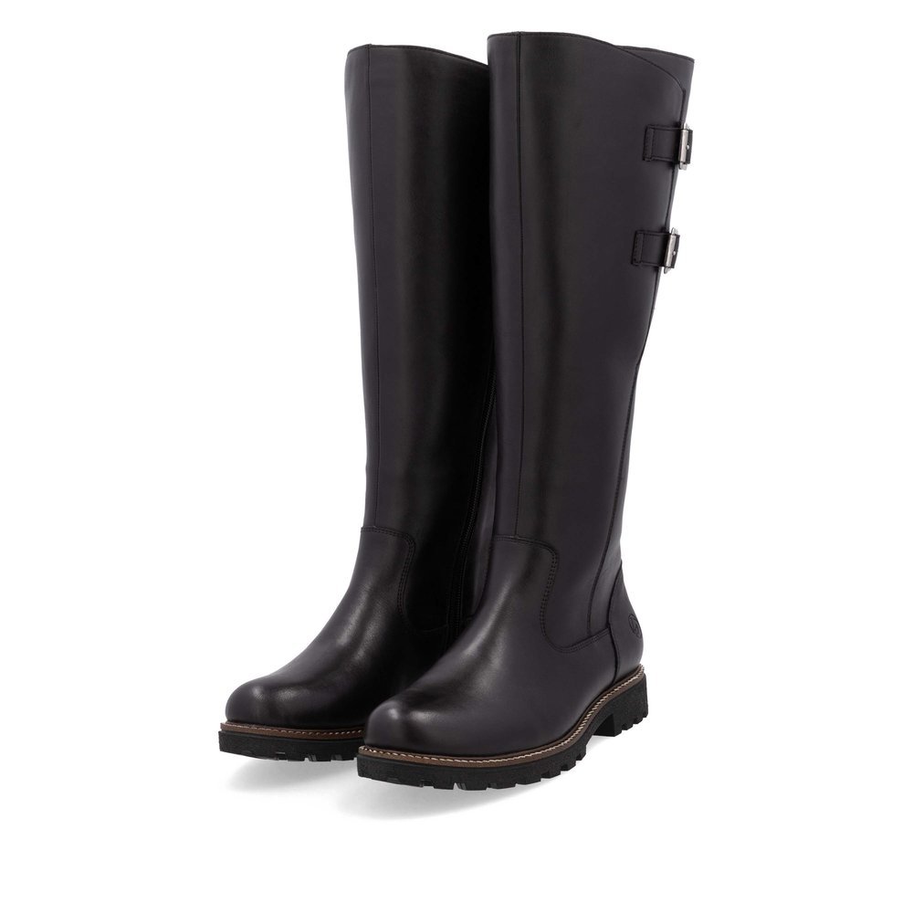 Remonte D8486-00 Anatomic Leather Boot Black Remonte D8486-00 Anatomic Leather Boot Black