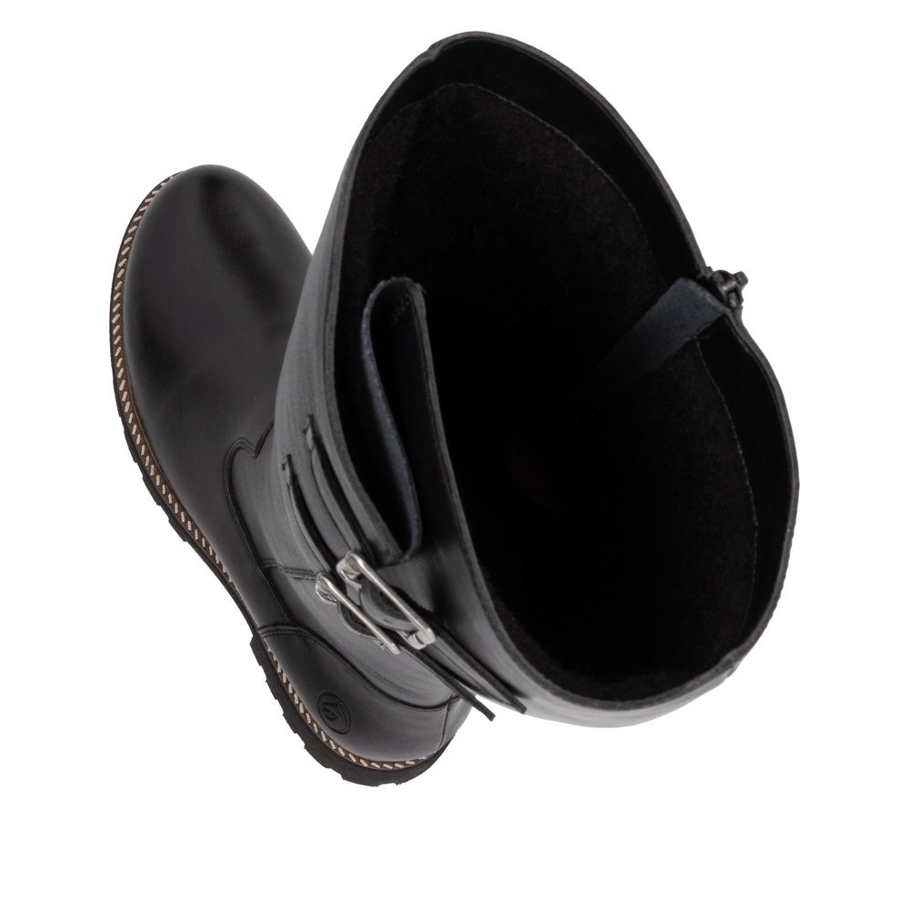 Remonte D8486-00 Anatomic Leather Boot Black Remonte D8486-00 Anatomic Leather Boot Black