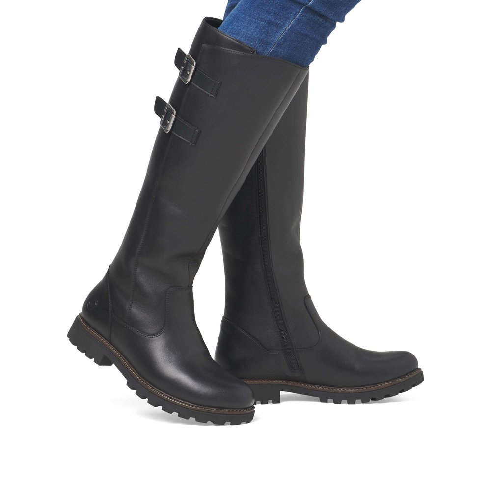 Remonte D8486-00 Anatomic Leather Boot Black Remonte D8486-00 Anatomic Leather Boot Black