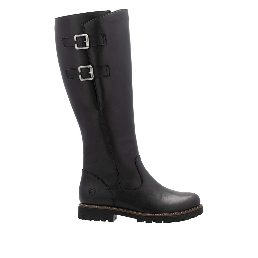 Remonte D8486-00 Anatomic Leather Boot Black Remonte D8486-00 Anatomic Leather Boot Black