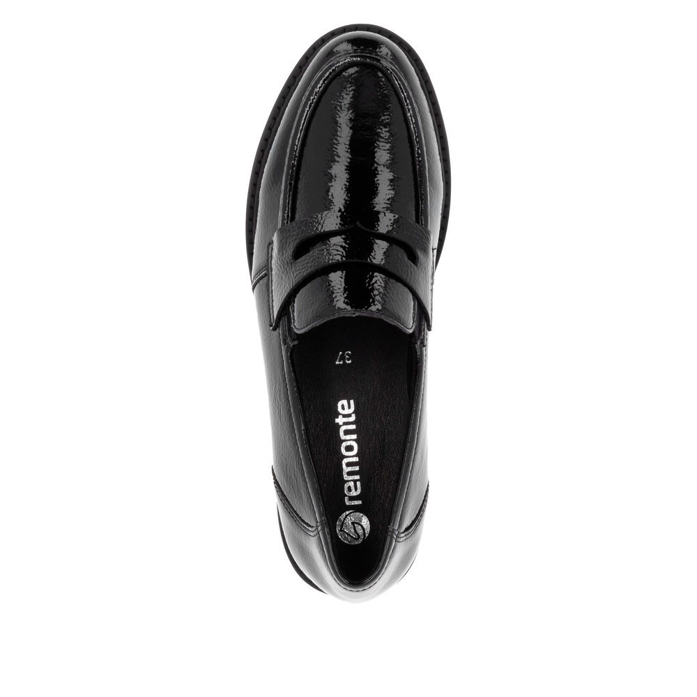 Remonte D8602-00 Anatomical Leather Moccasin Black Remonte D8602-00 Anatomical Leather Moccasin Black