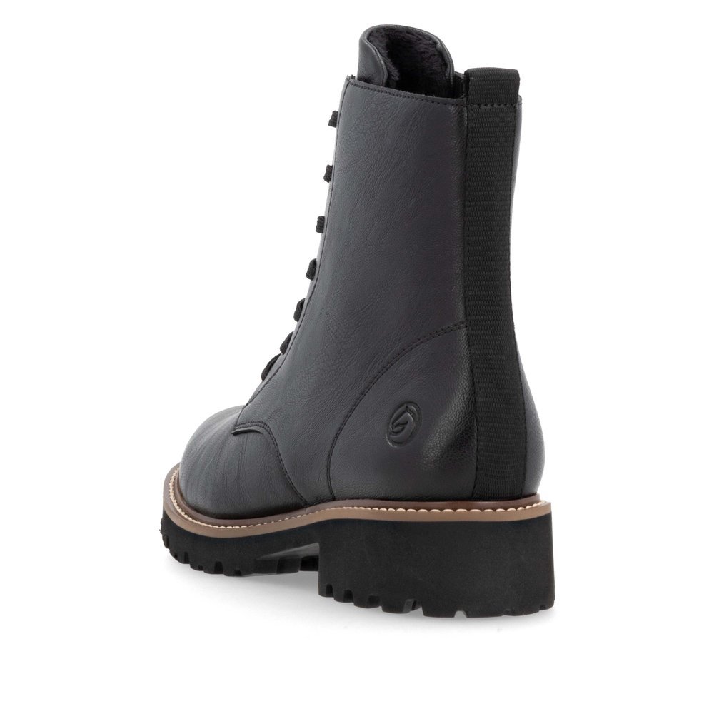 Remonte D8661-00 Anatomic Leather Ankle Boot Black Remonte D8661-00 Anatomic Leather Ankle Boot Black