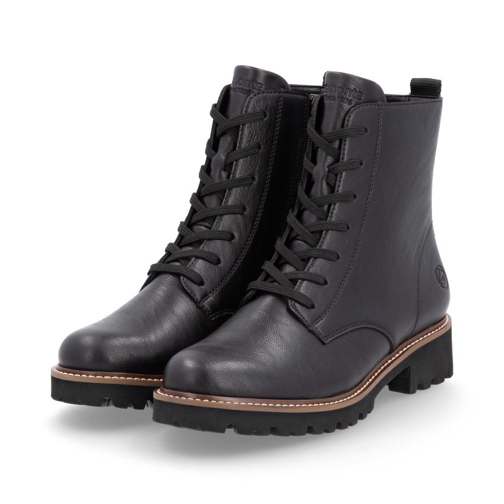 Remonte D8661-00 Anatomic Leather Ankle Boot Black Remonte D8661-00 Anatomic Leather Ankle Boot Black