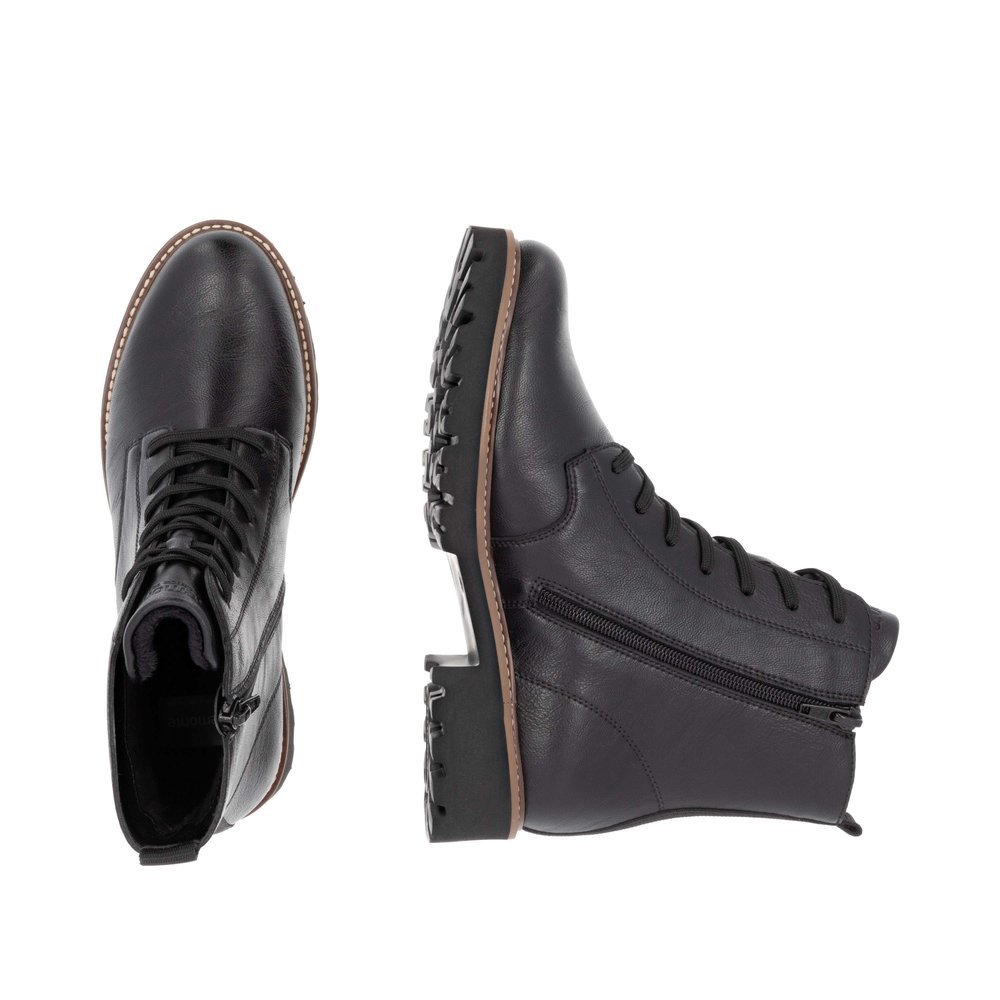 Remonte D8661-00 Anatomic Leather Ankle Boot Black Remonte D8661-00 Anatomic Leather Ankle Boot Black