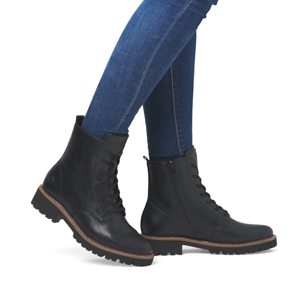 Remonte D8661-00 Anatomic Leather Ankle Boot Black Remonte D8661-00 Anatomic Leather Ankle Boot Black