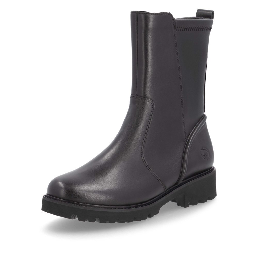 Remonte D8662-00 Anatomic Leather Ankle Boot Black Remonte D8662-00 Anatomic Leather Ankle Boot Black