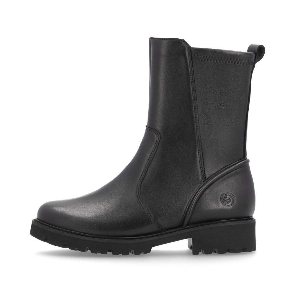 Remonte D8662-00 Anatomic Leather Ankle Boot Black Remonte D8662-00 Anatomic Leather Ankle Boot Black